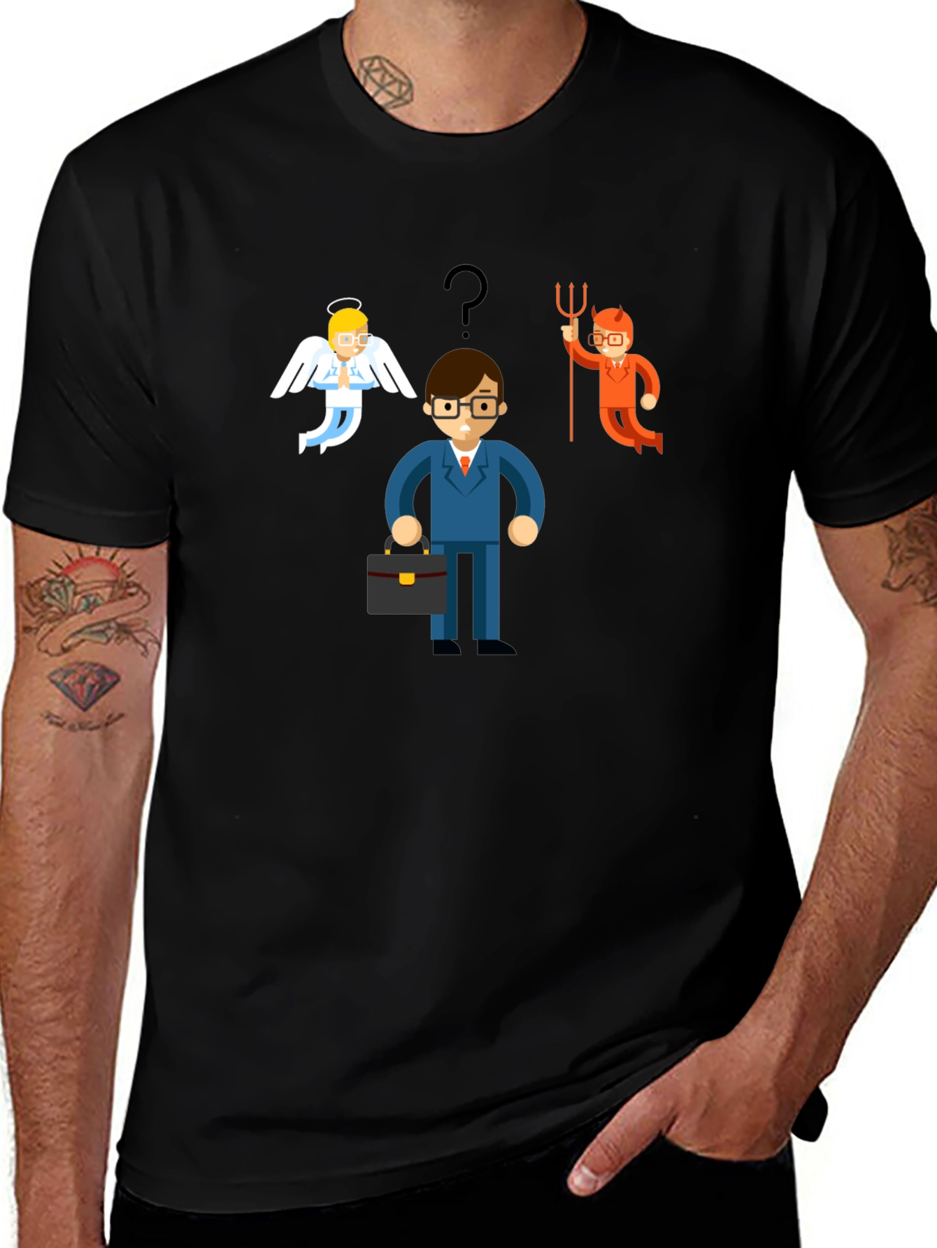 Angel vs Devil Choice T-Shirt