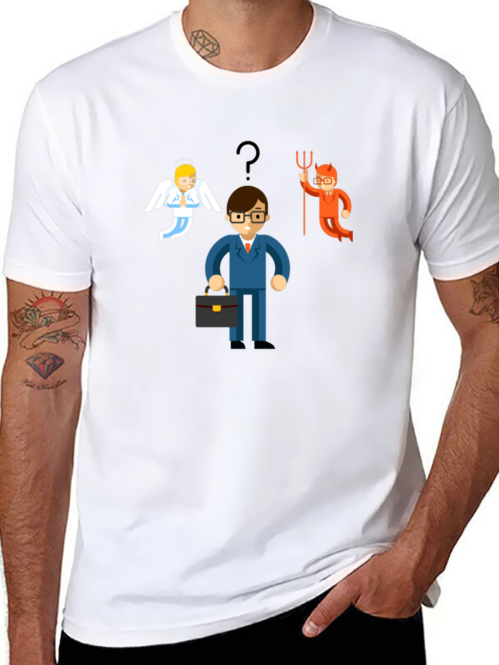 Angel vs Devil Choice T-Shirt