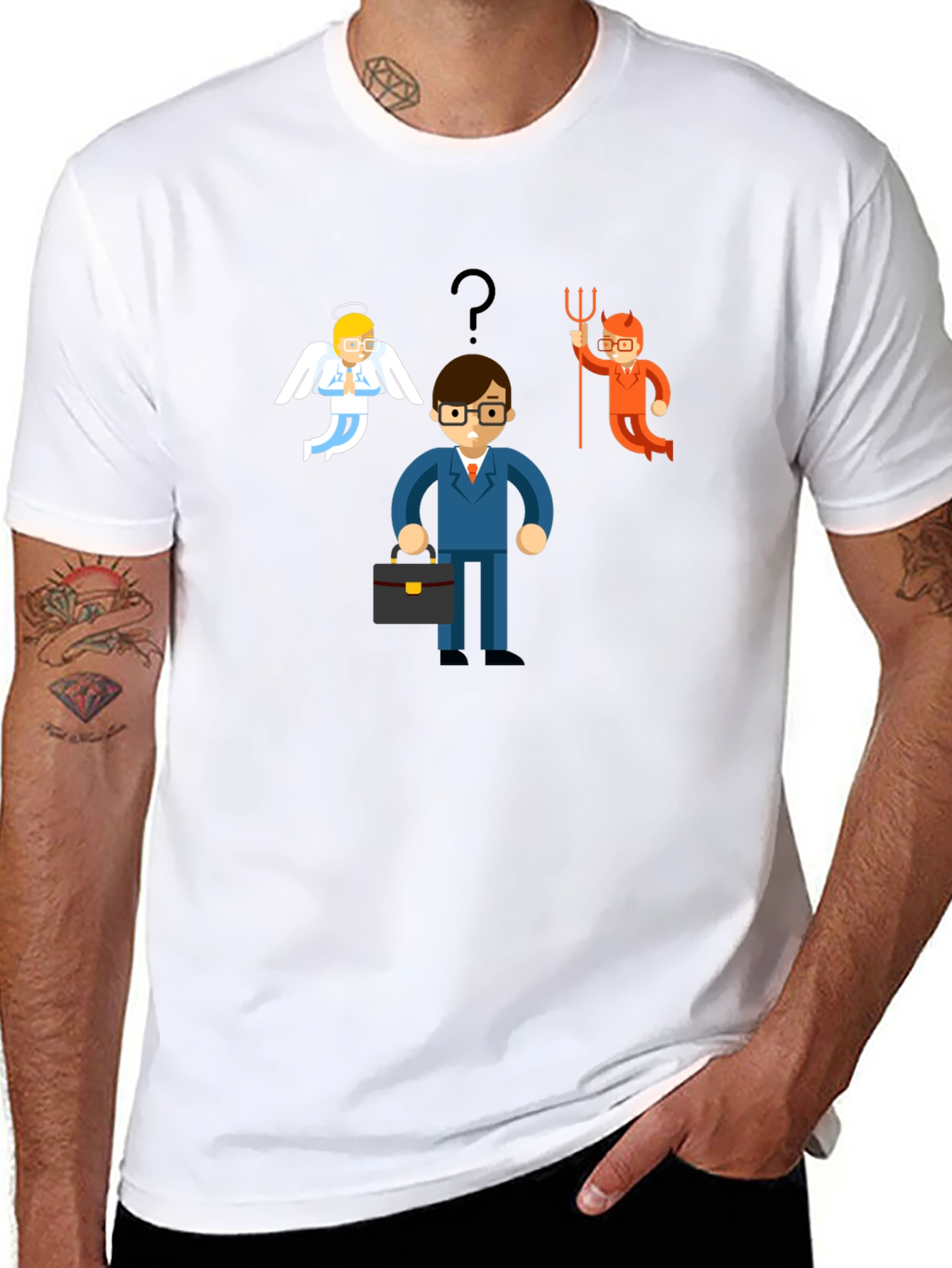 Angel vs Devil Choice T-Shirt