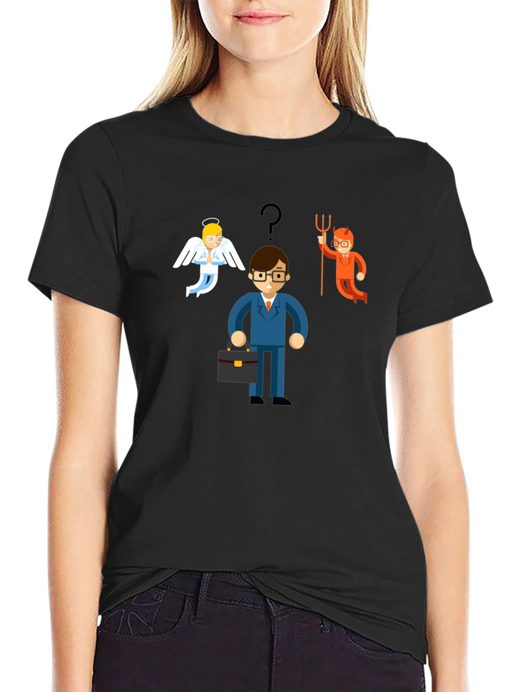 Angel vs Devil Choice T-Shirt