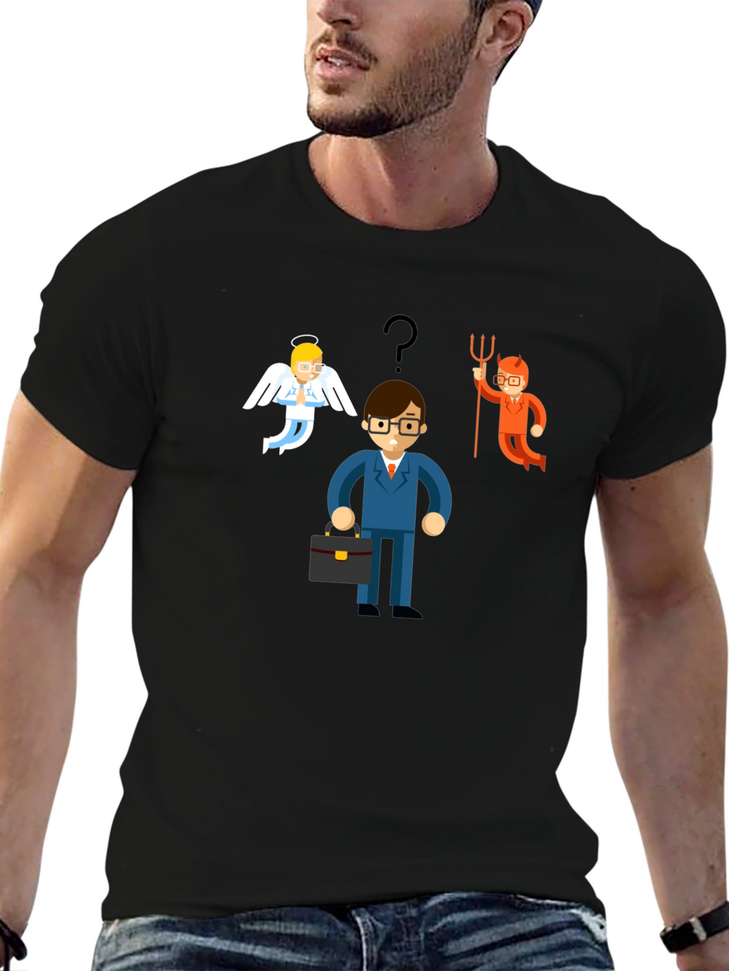 Angel vs Devil Choice T-Shirt