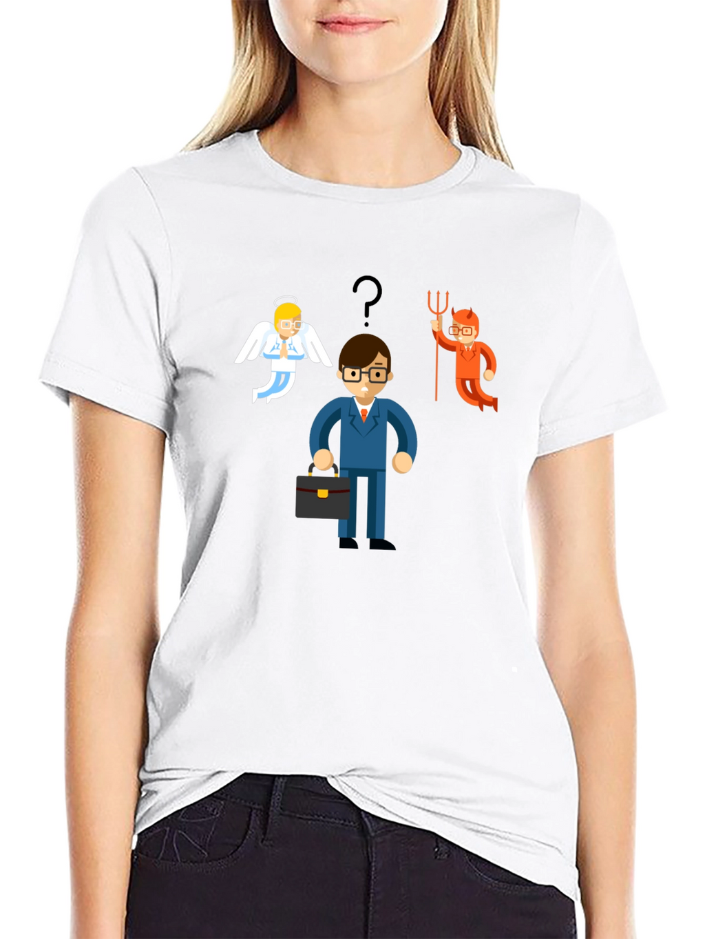 Angel vs Devil Choice T-Shirt