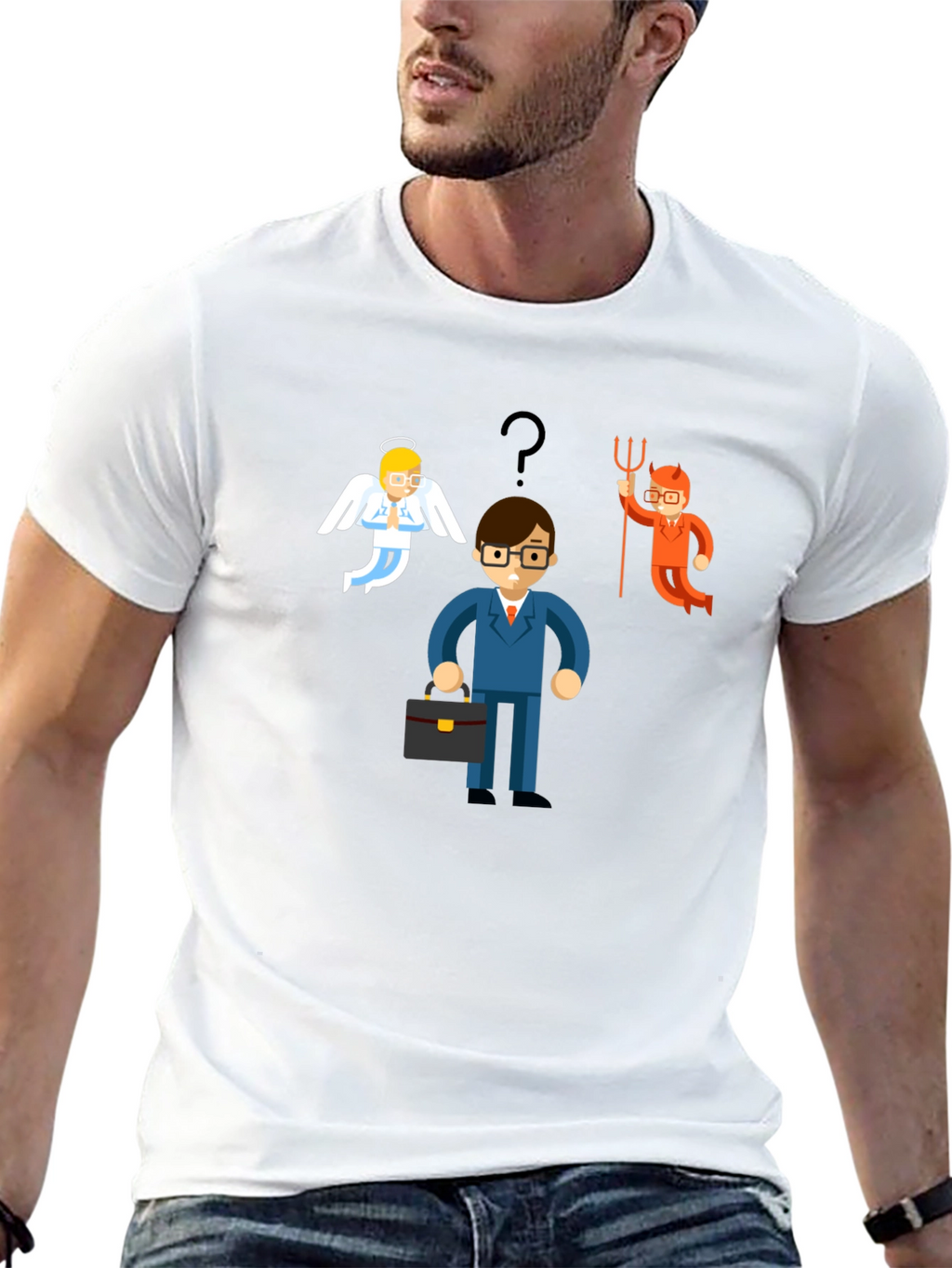 Angel vs Devil Choice T-Shirt