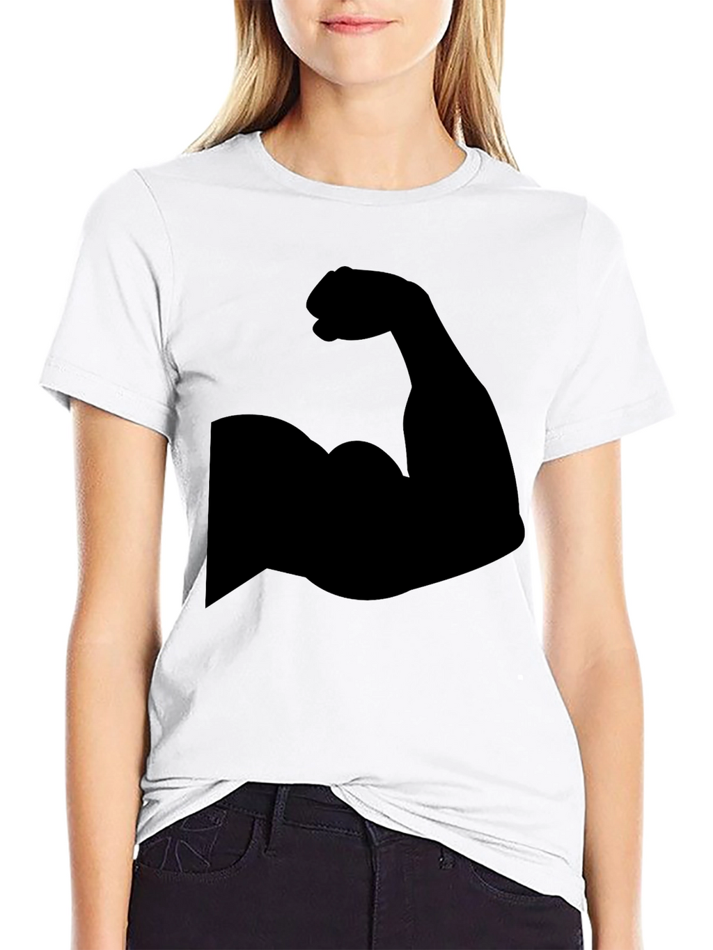 Muscle Graphic Black T-Shirt