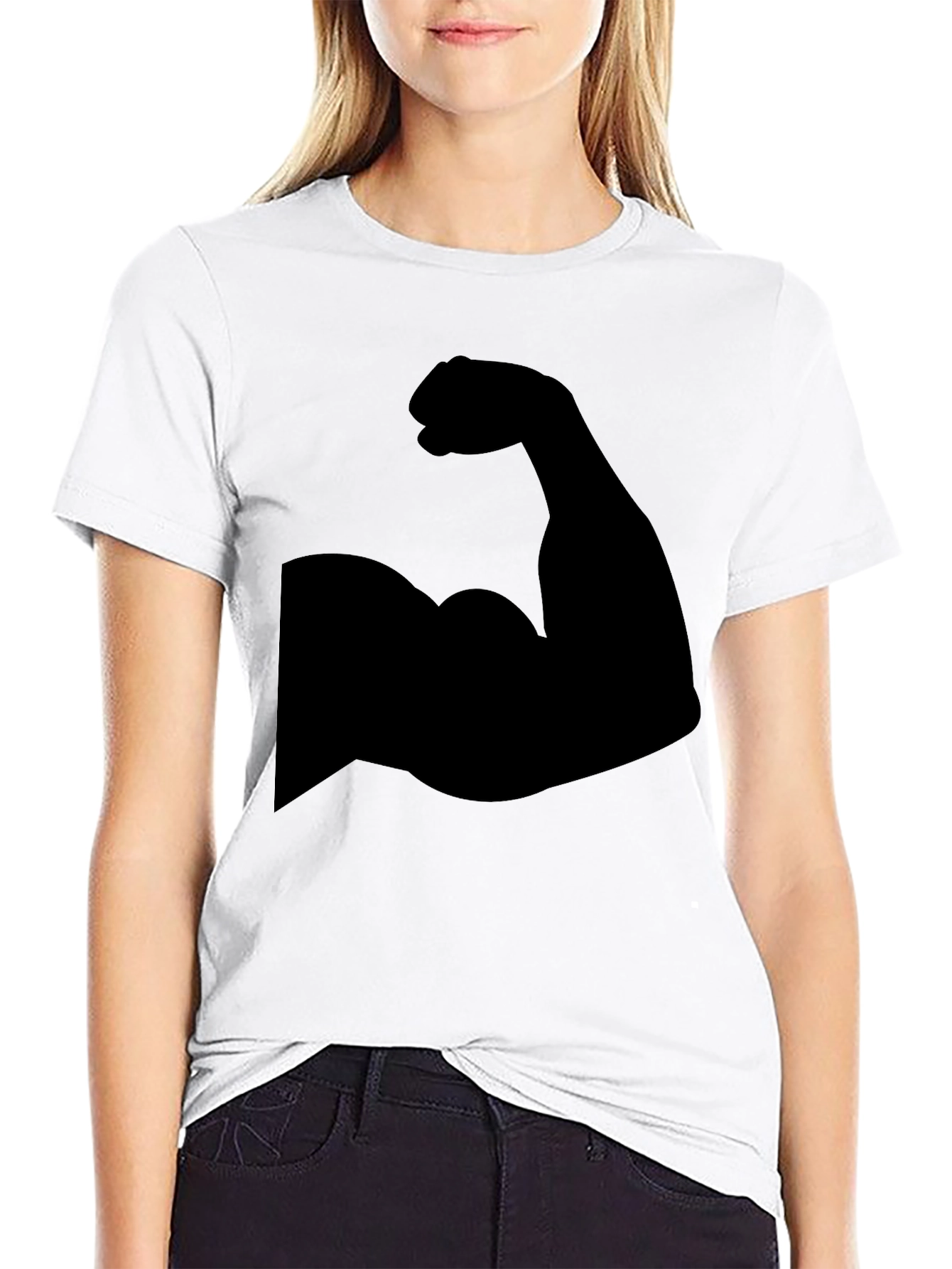 Muscle Graphic Black T-Shirt