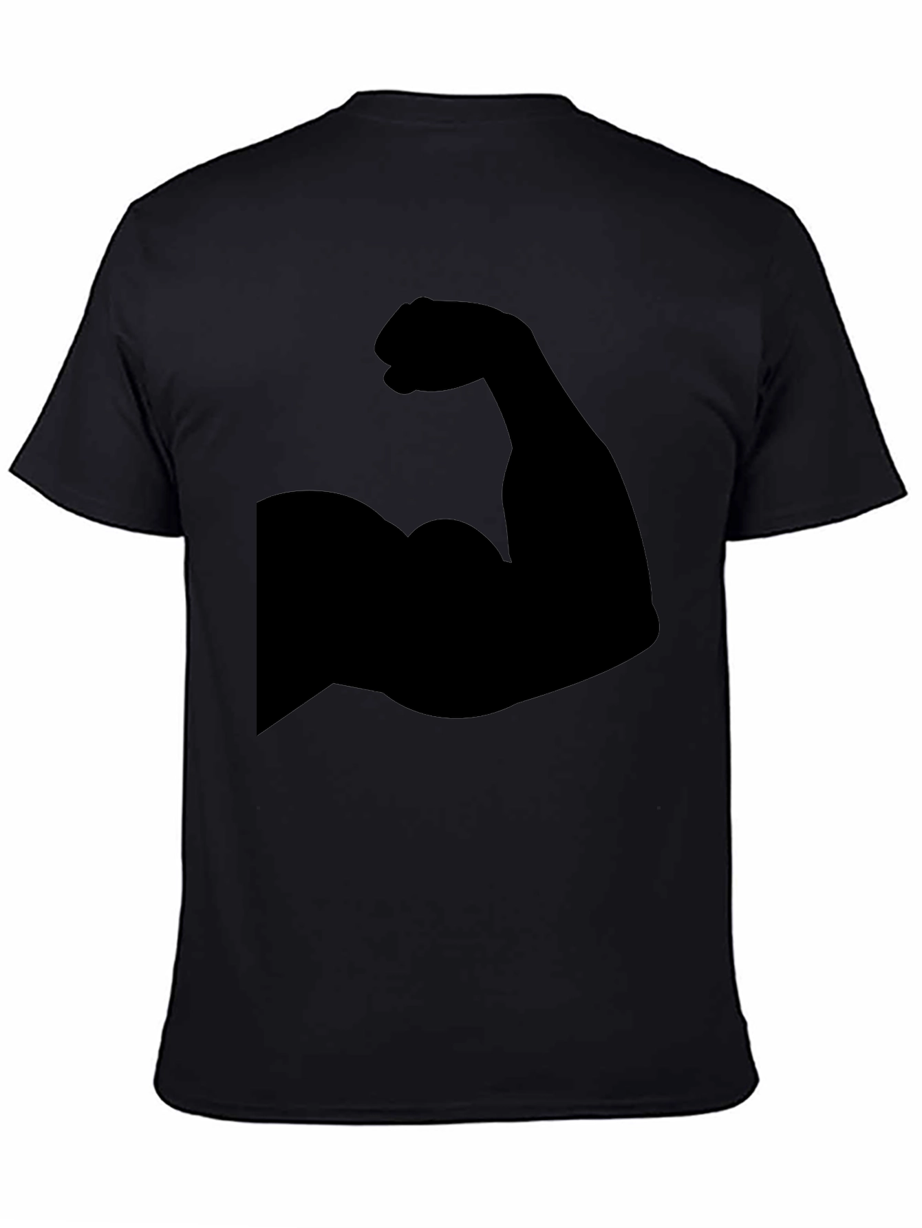 Muscle Graphic Black T-Shirt