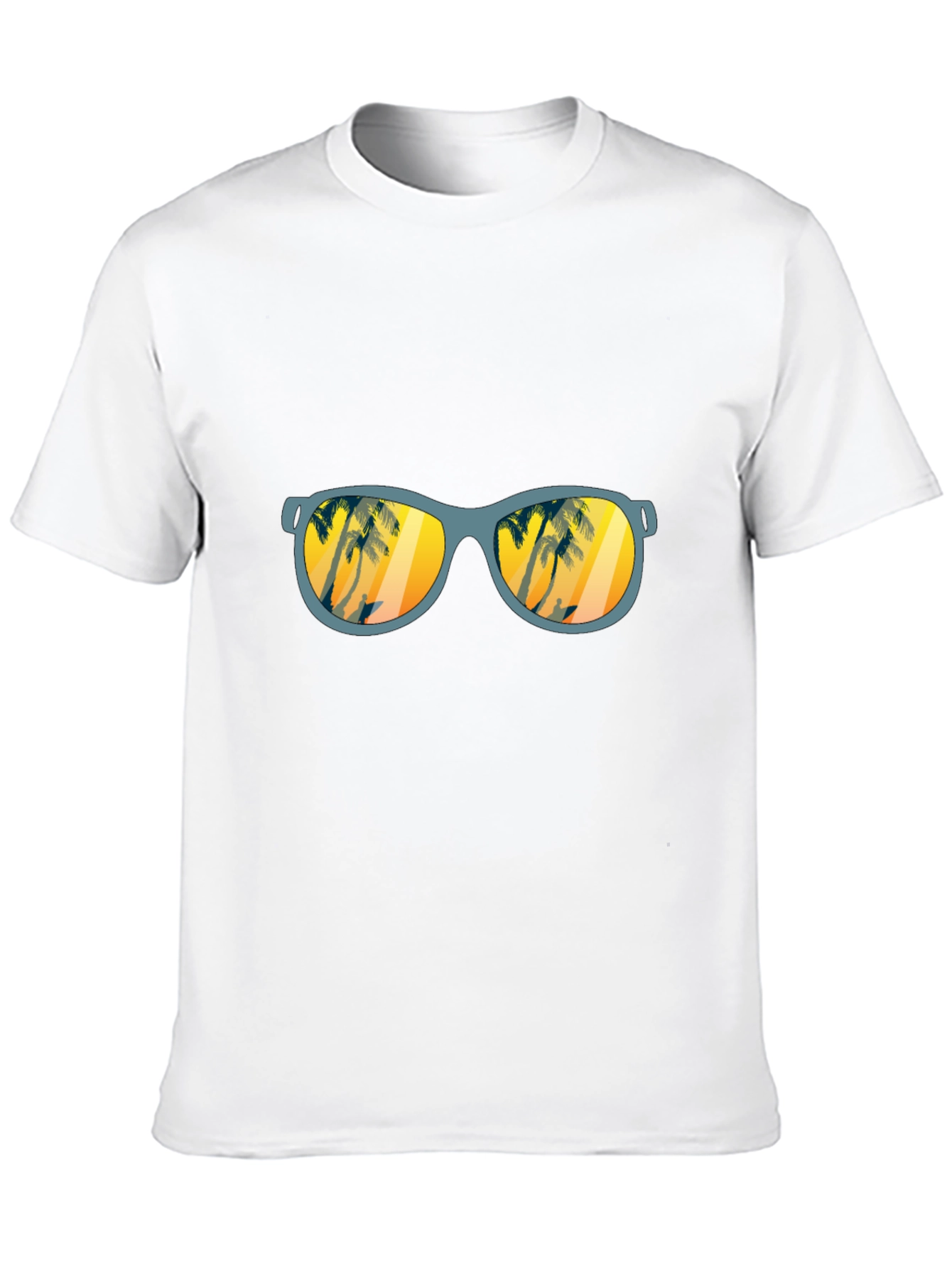 Sunset Beach Sunglasses Graphic T-Shirt