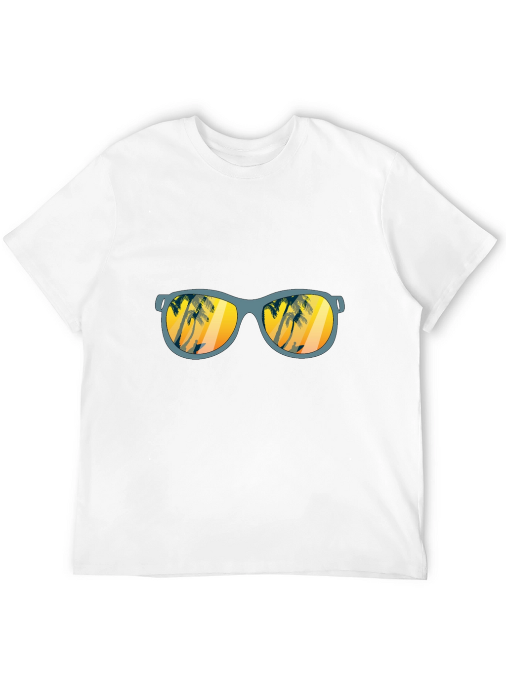 Sunset Beach Sunglasses Graphic T-Shirt
