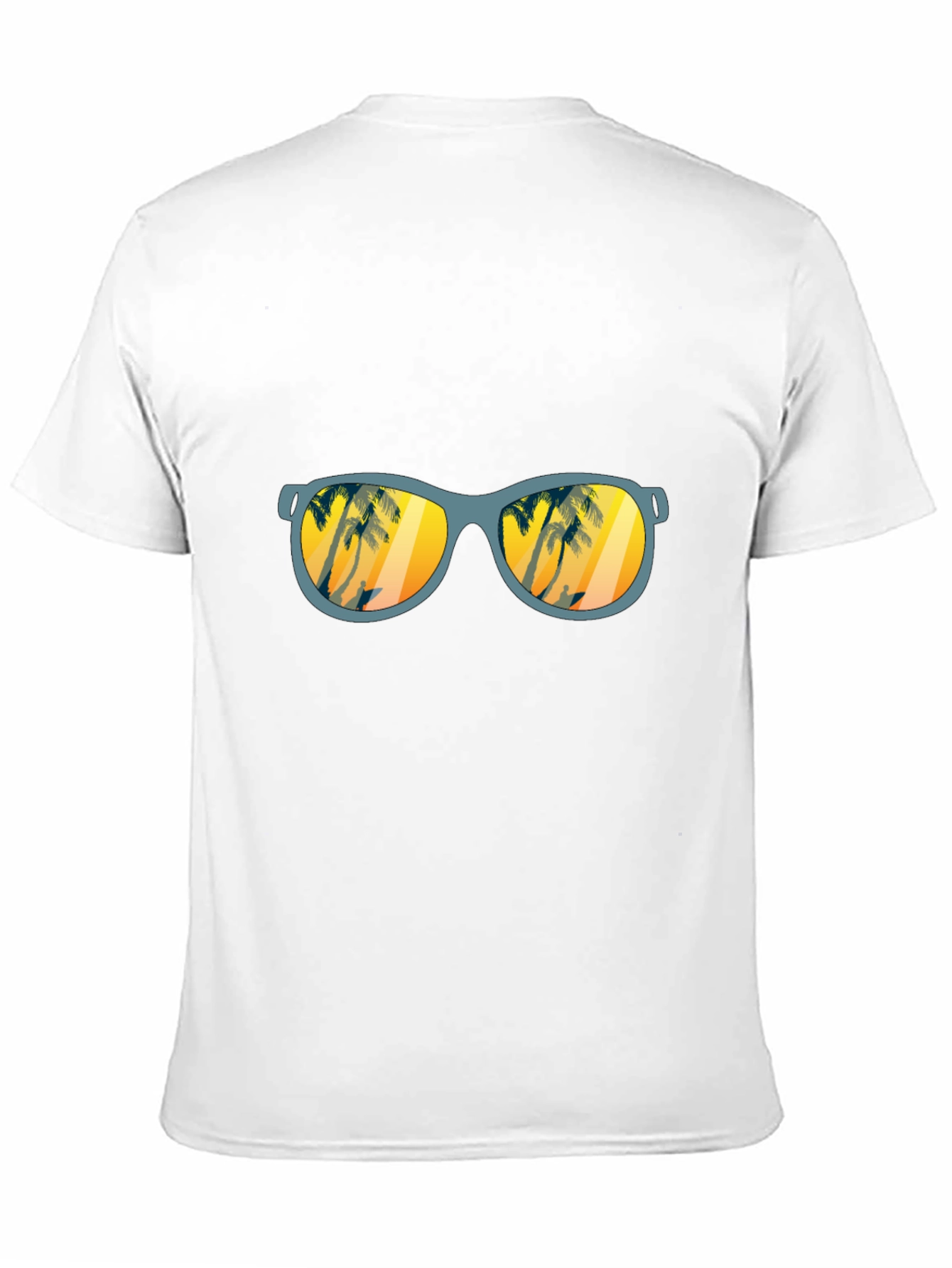 Sunset Beach Sunglasses Graphic T-Shirt