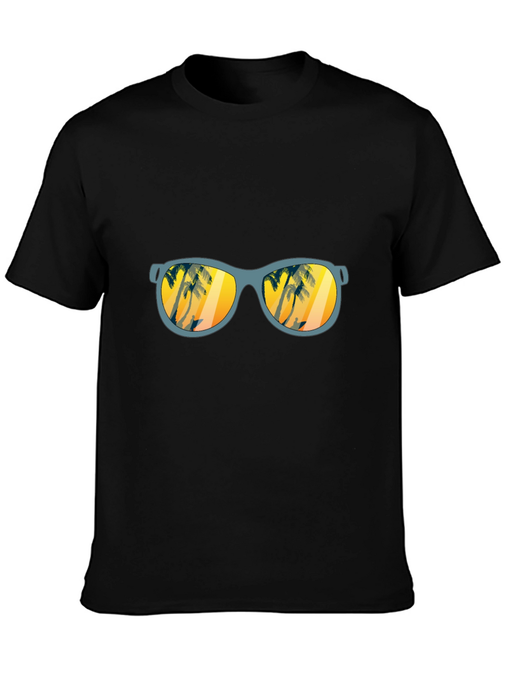 Sunset Beach Sunglasses Graphic T-Shirt