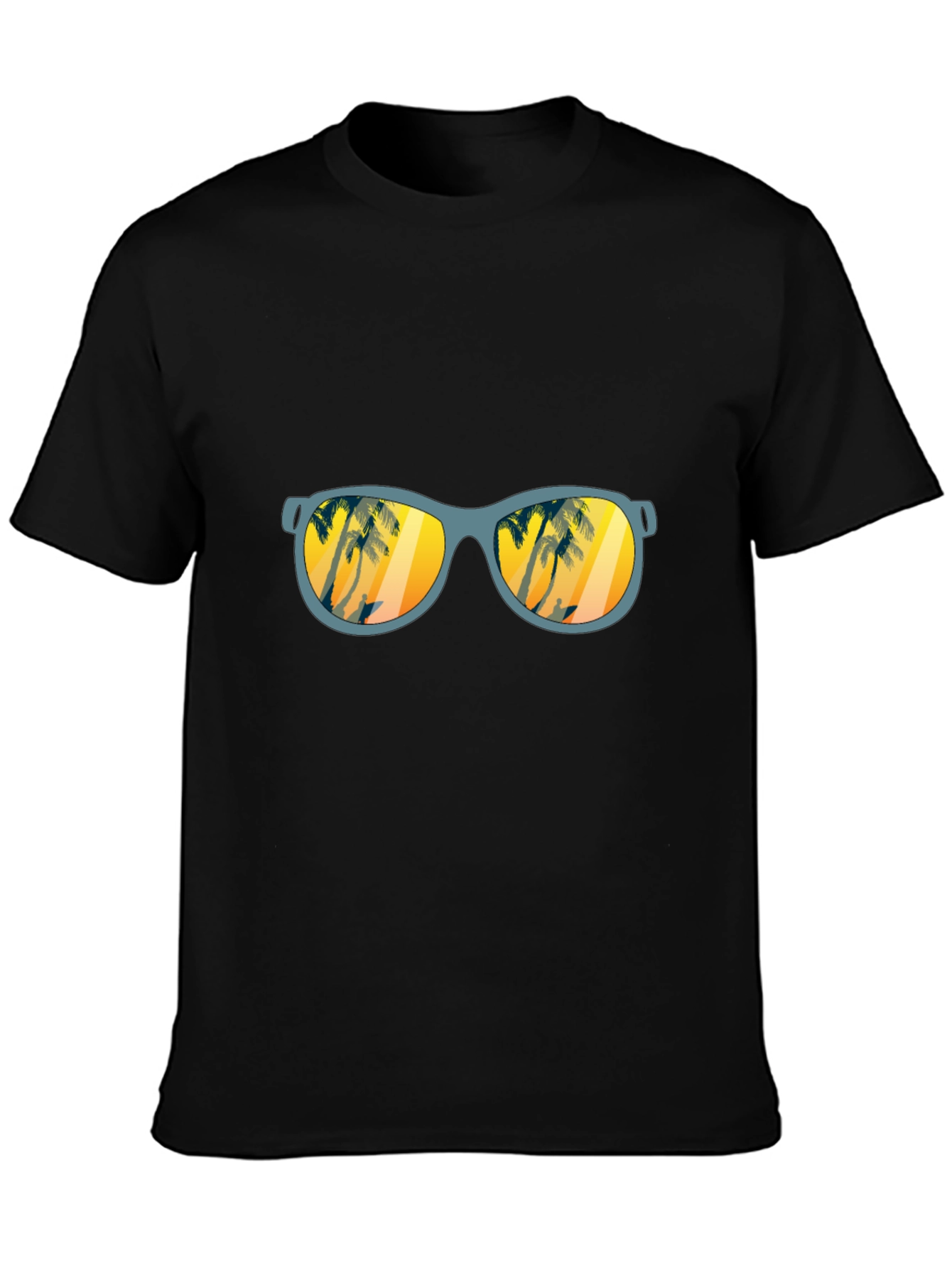 Sunset Beach Sunglasses Graphic T-Shirt