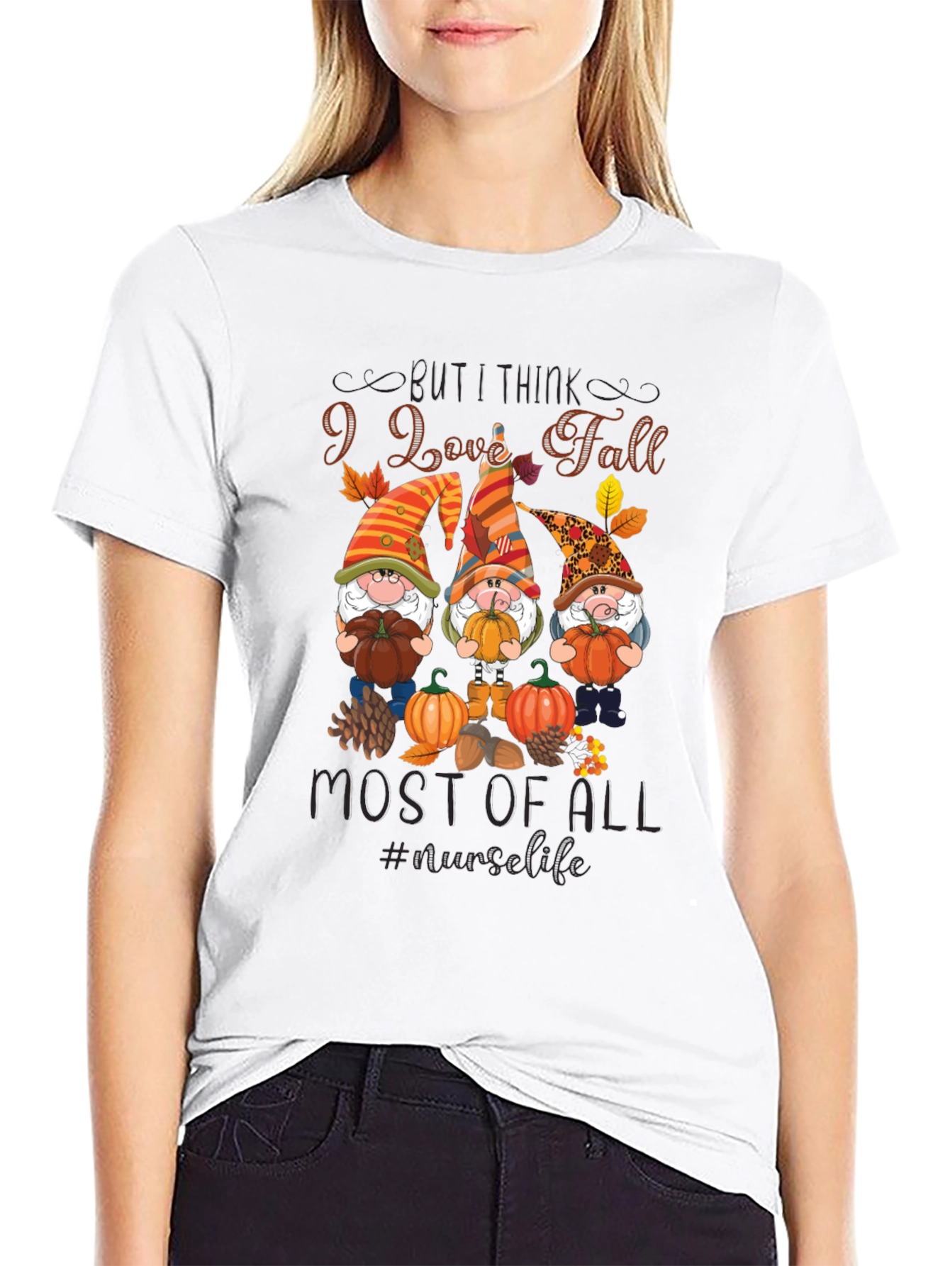 I Love Fall Gnomes T-Shirt - Nurse Life