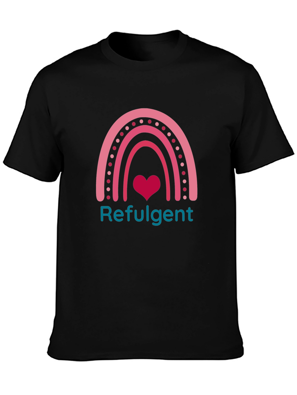 Refulgent Rainbow Heart Graphic Tee