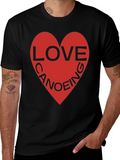 Love Canoeing Black T-Shirt
