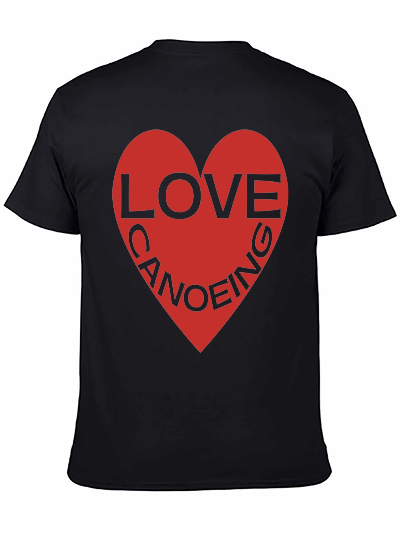 Love Canoeing Black T-Shirt