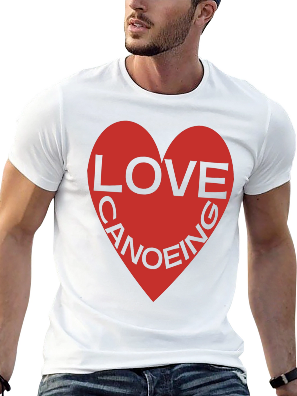 Love Canoeing Black T-Shirt