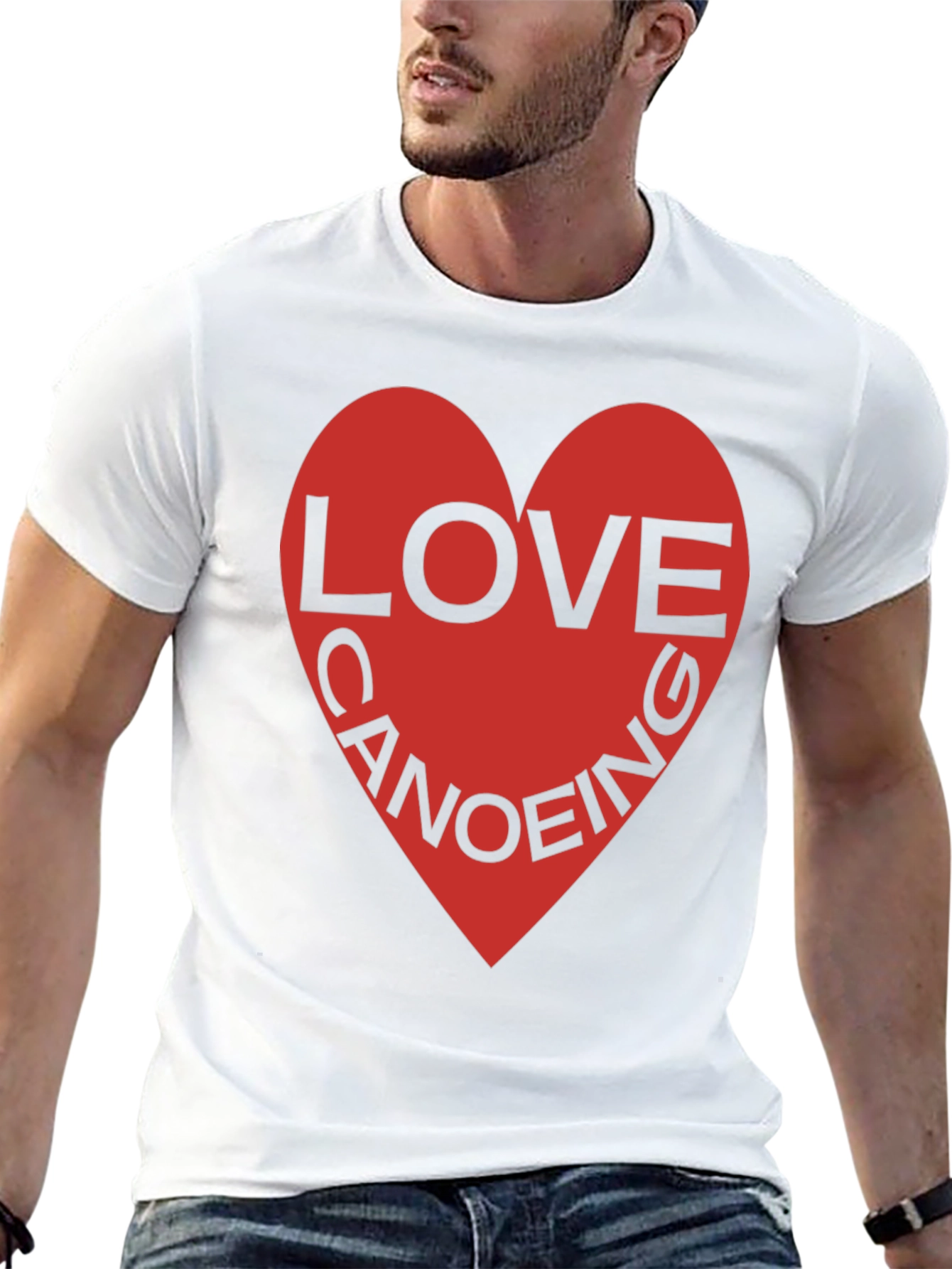 Love Canoeing Black T-Shirt