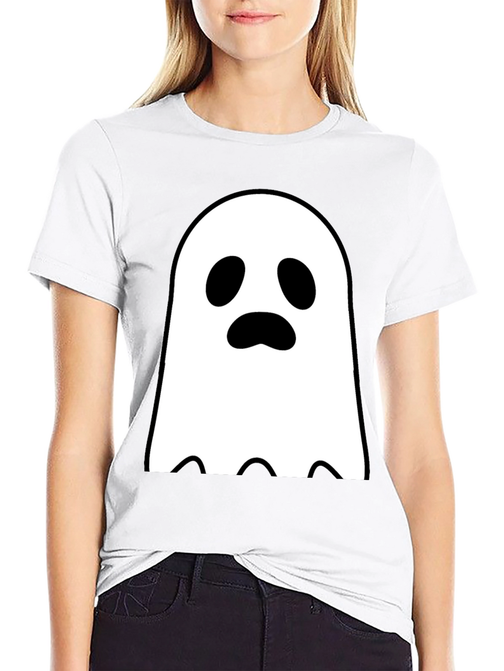 Ghost Graphic Tee - Spooky Season Style