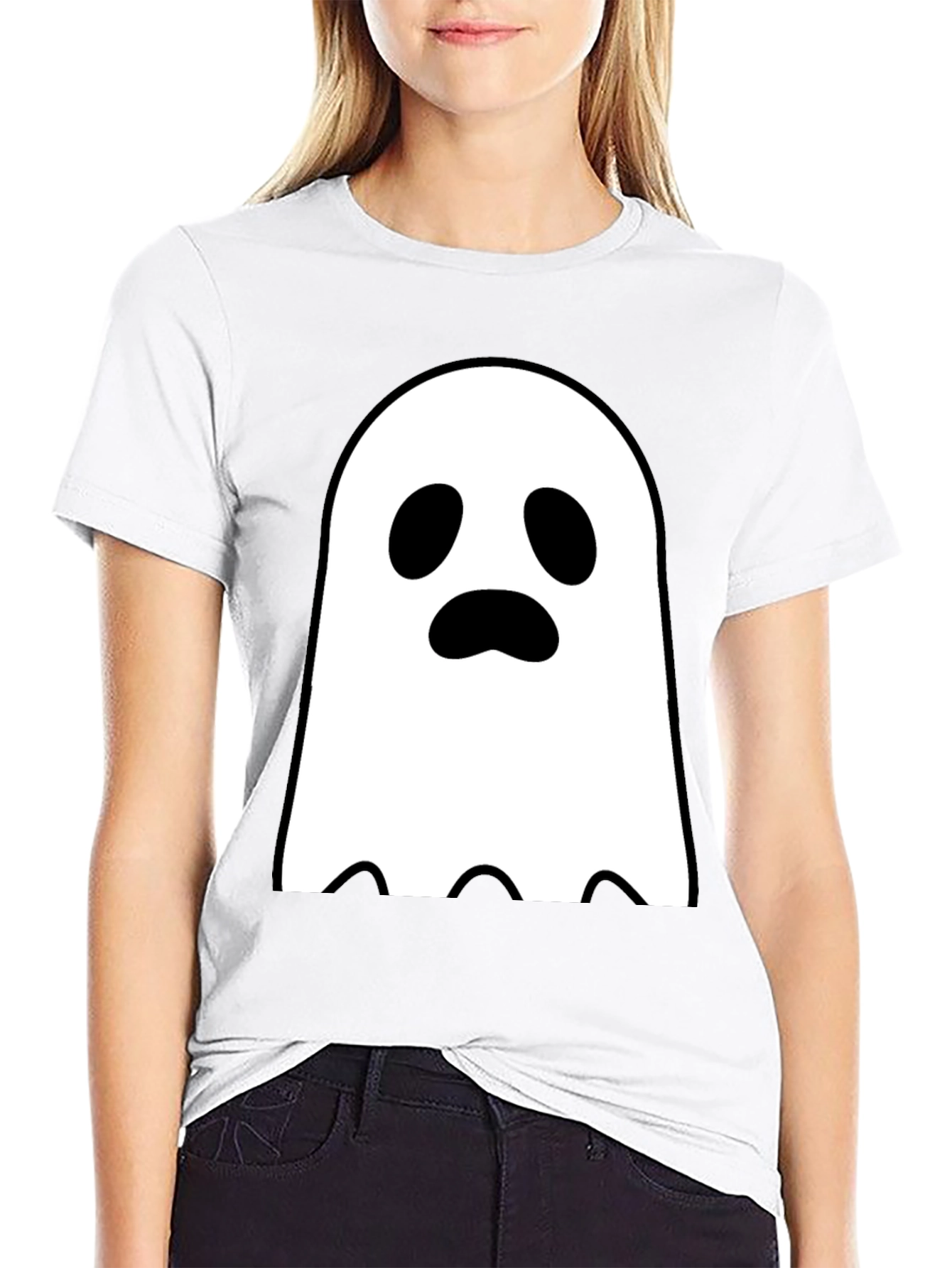 Ghost Graphic Tee - Spooky Season Style