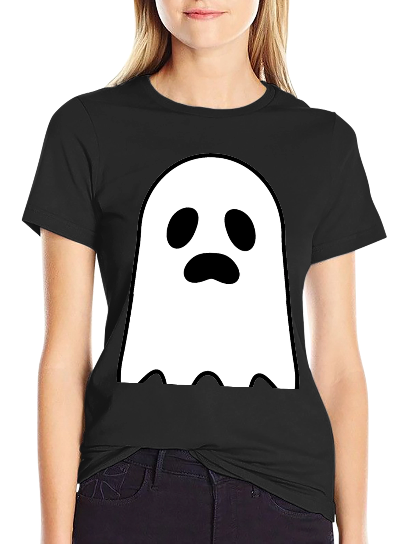 Ghost Graphic Tee - Spooky Season Style