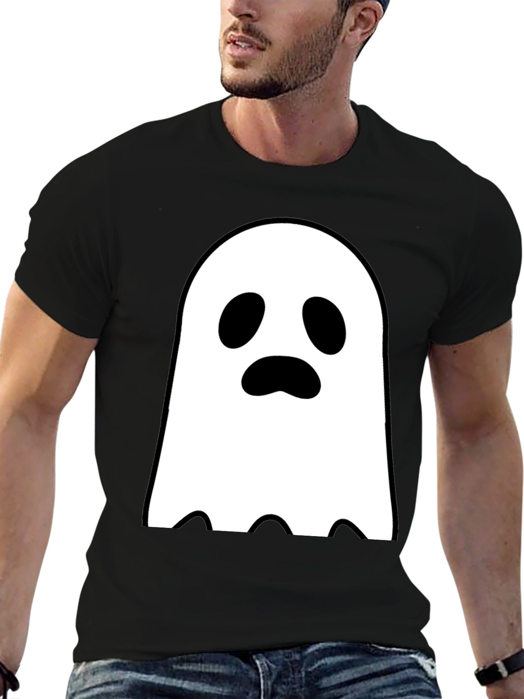 Ghost Graphic Tee - Spooky Season Style