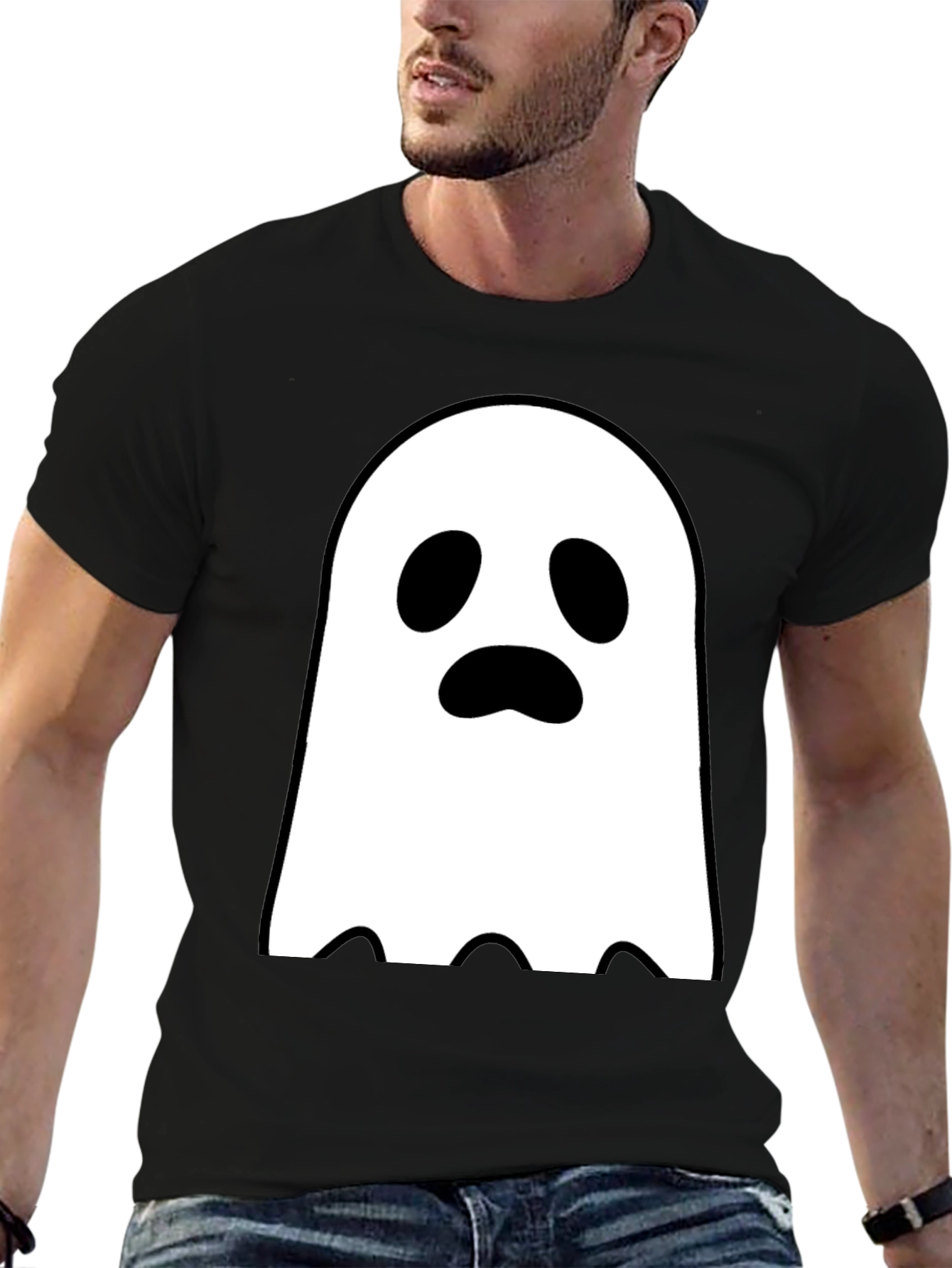 Ghost Graphic Tee - Spooky Season Style