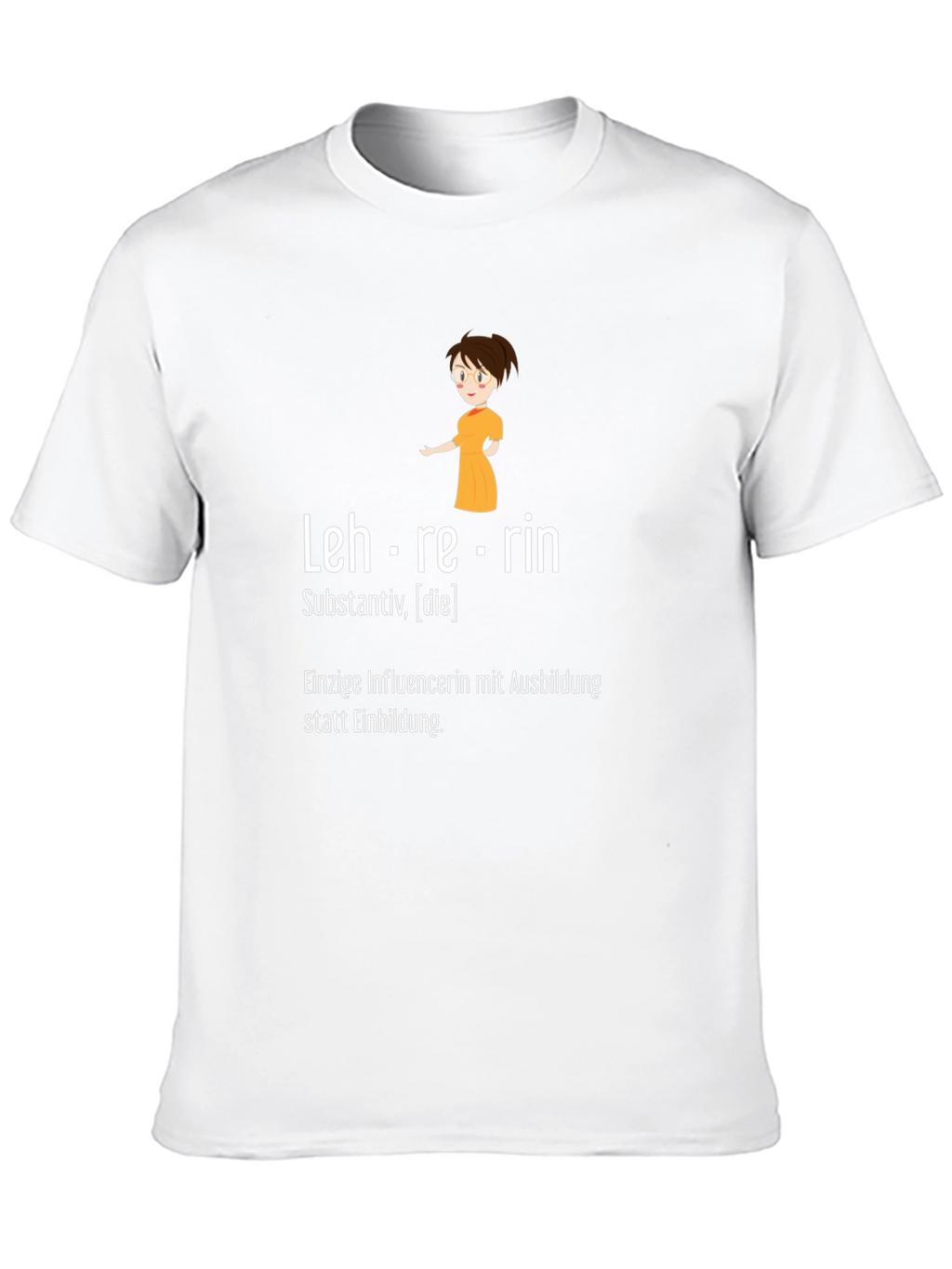 Lehrerin Teacher Black Graphic T-Shirt