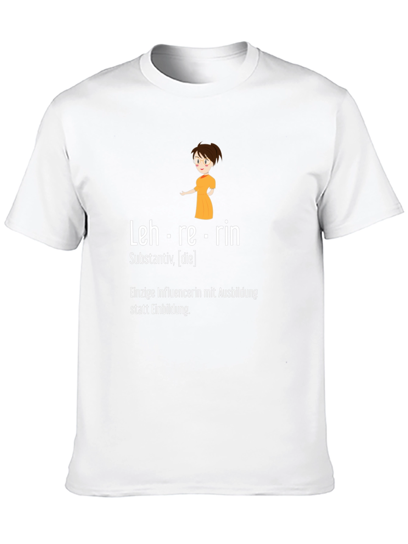 Lehrerin Teacher Black Graphic T-Shirt