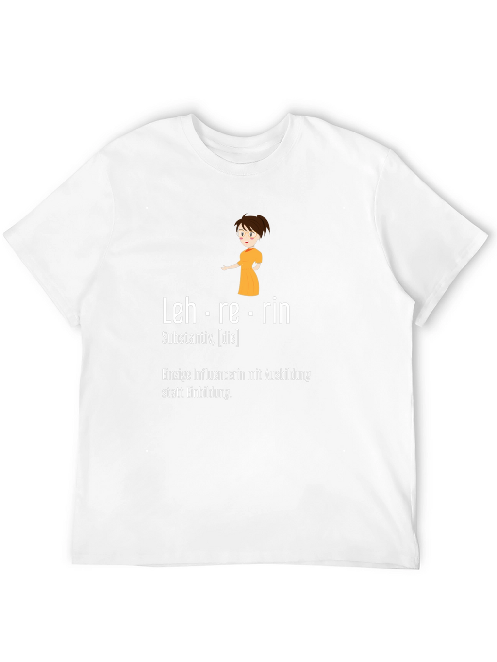 Lehrerin Teacher Black Graphic T-Shirt