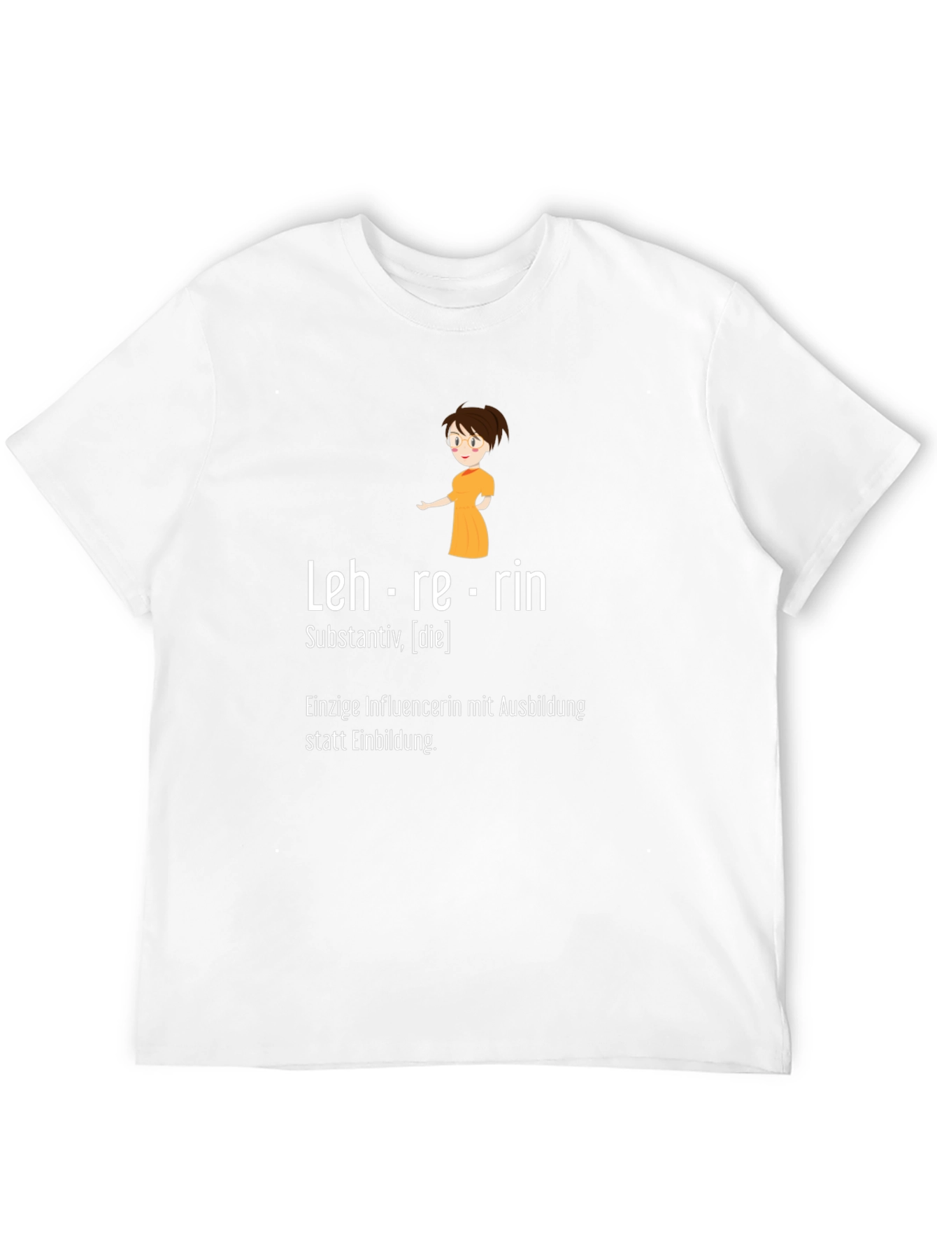 Lehrerin Teacher Black Graphic T-Shirt