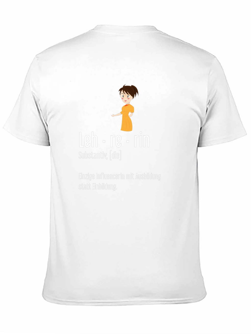 Lehrerin Teacher Black Graphic T-Shirt