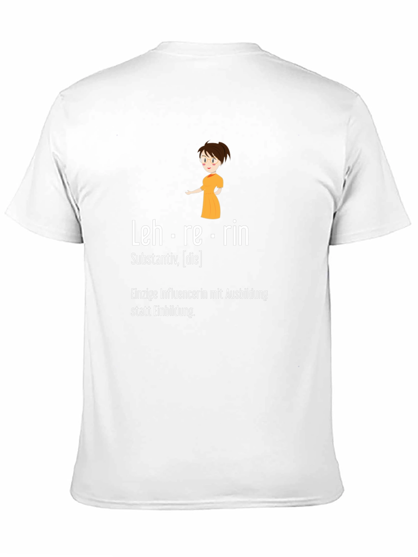 Lehrerin Teacher Black Graphic T-Shirt
