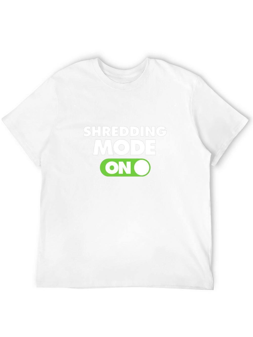 Shredding Mode On Black T-Shirt