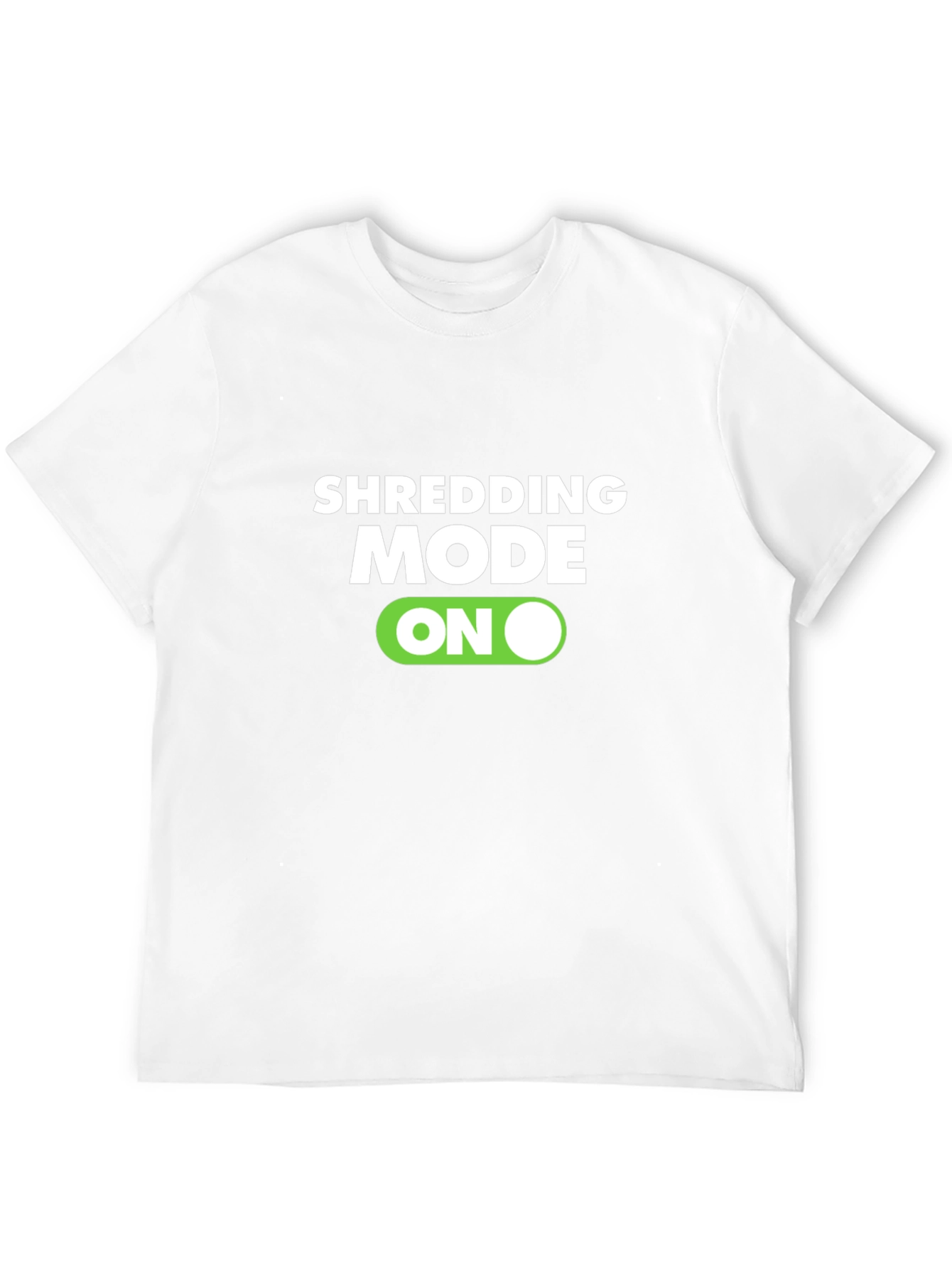Shredding Mode On Black T-Shirt