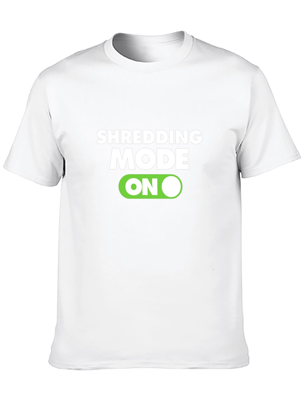 Shredding Mode On Black T-Shirt