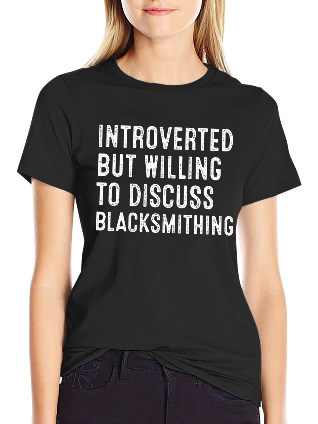 Introverted Blacksmithing Humor T-Shirt