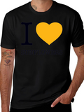 I Heart Sunflowers Graphic Tee - Black Cotton T-Shirt