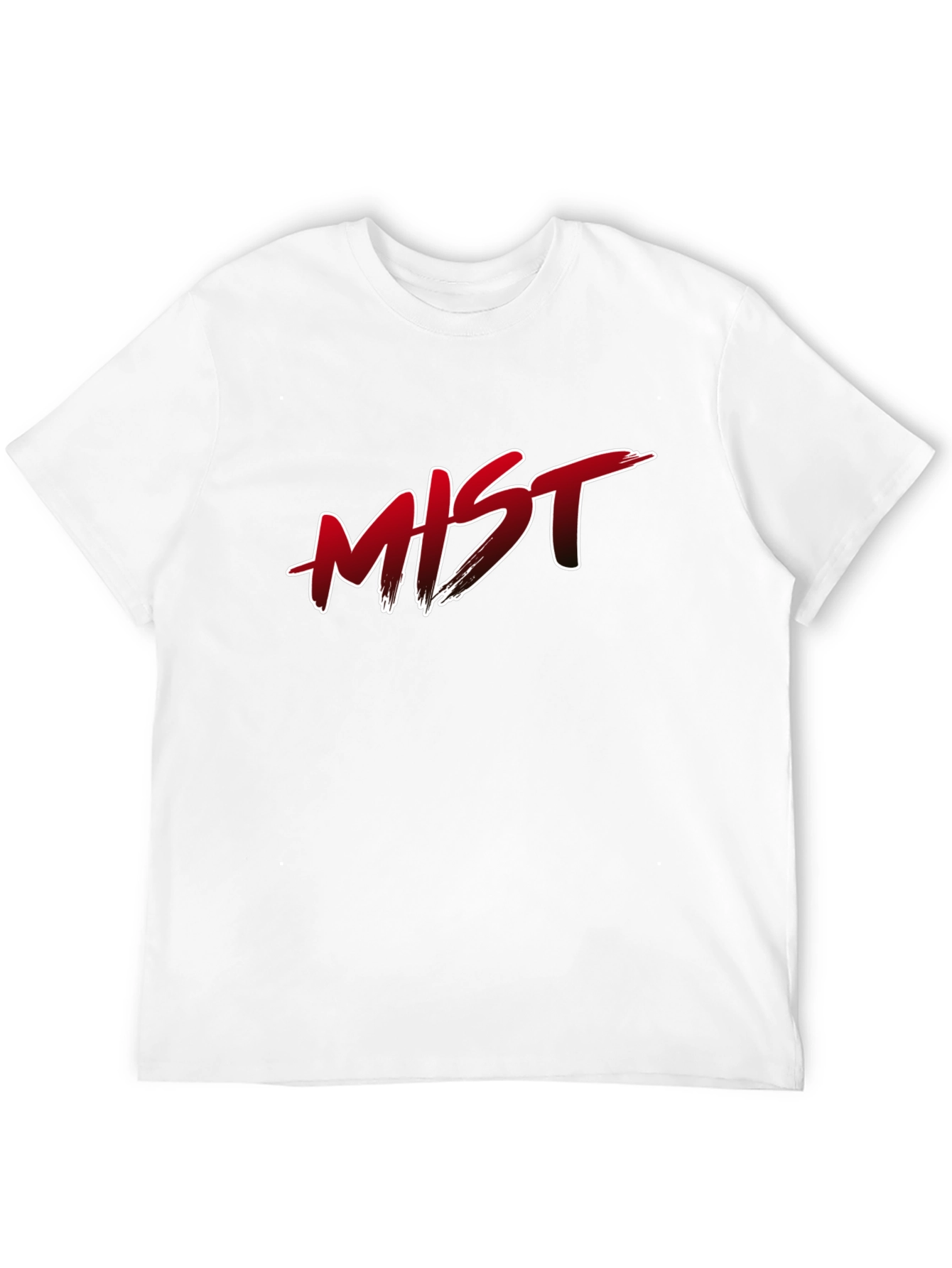 MIST Graphic Print Black T-Shirt