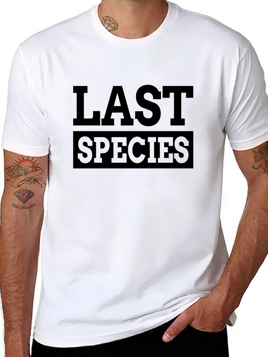 Last Species Graphic Black T-Shirt