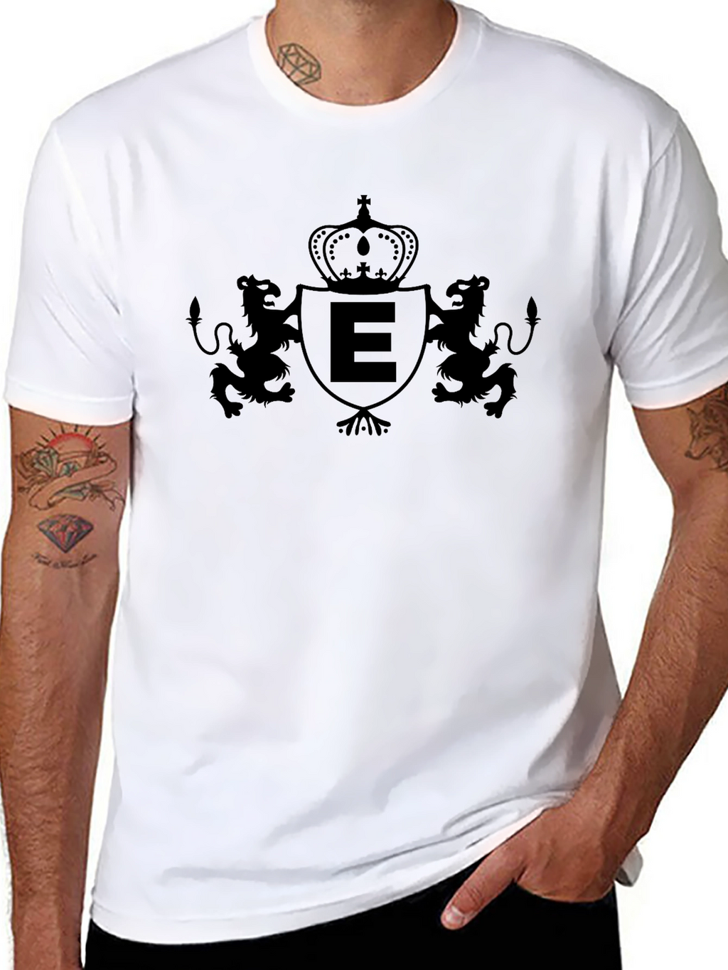 Lion Crest Tee - Regal Black T-Shirt