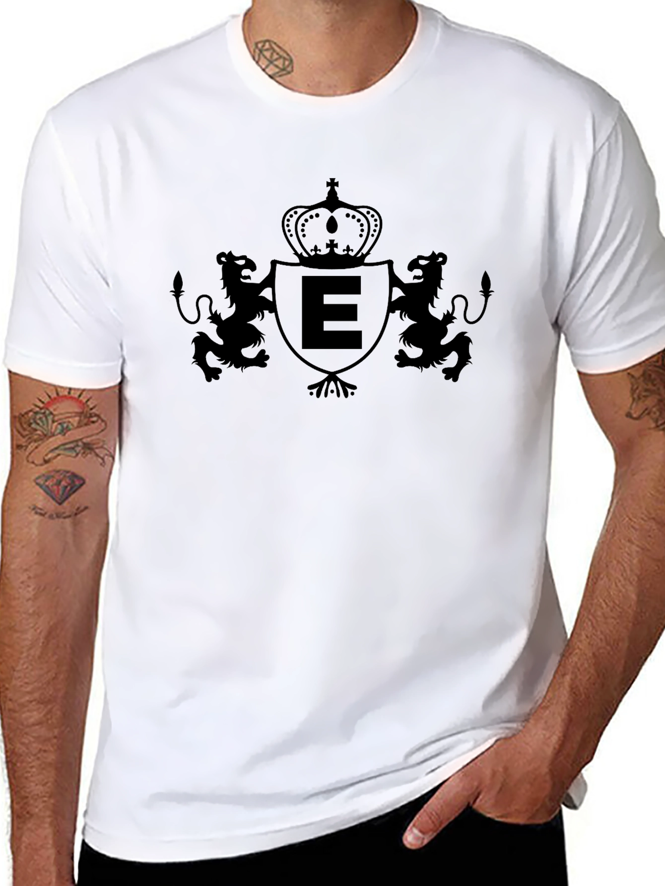 Lion Crest Tee - Regal Black T-Shirt