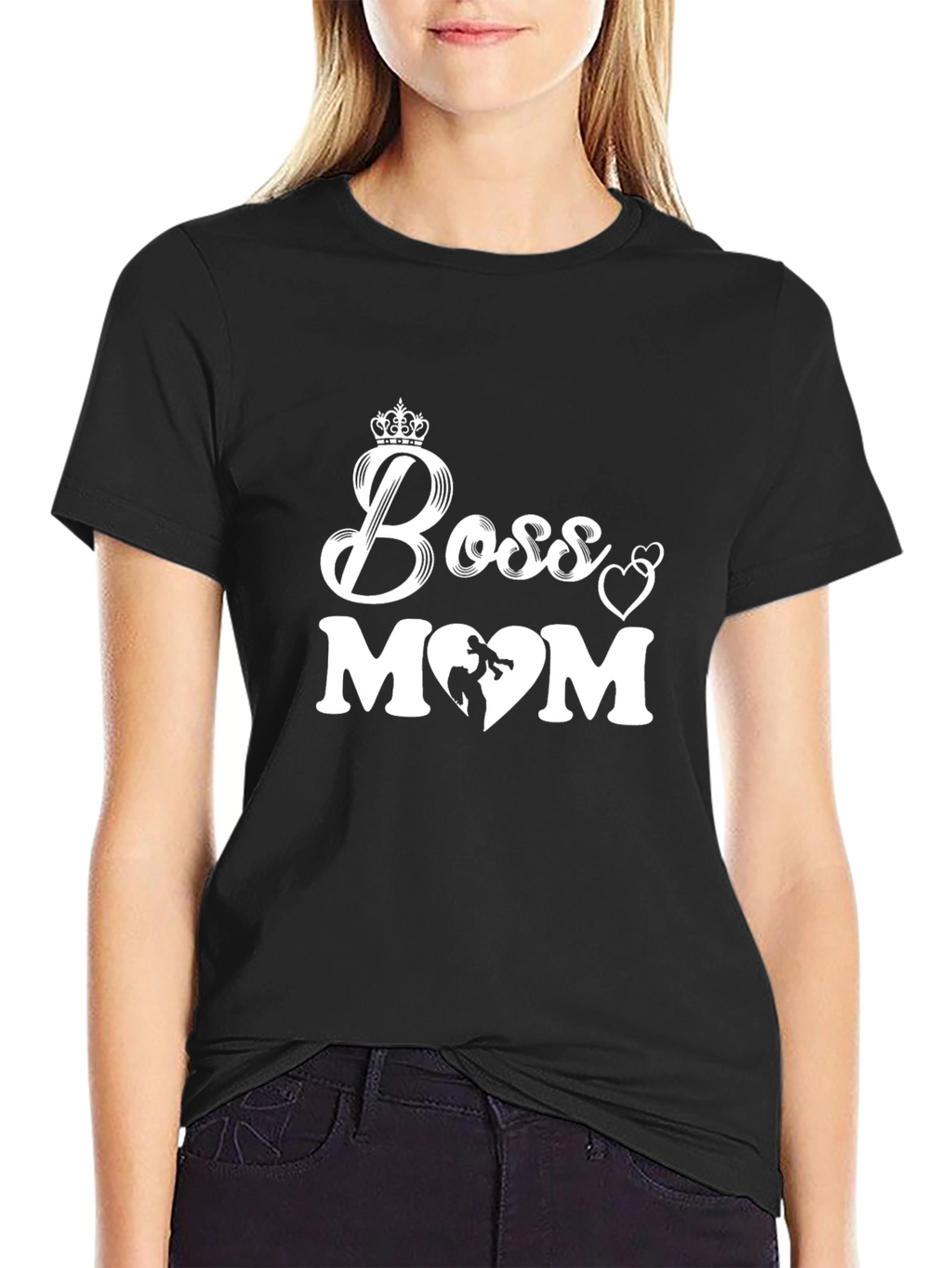 Boss Mom Graphic Tee - Trendy Mothers Day T-Shirt