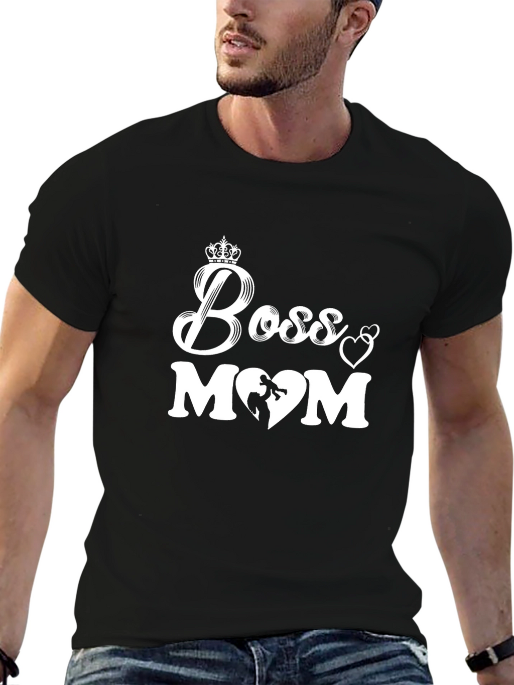 Boss Mom Graphic Tee - Trendy Mothers Day T-Shirt
