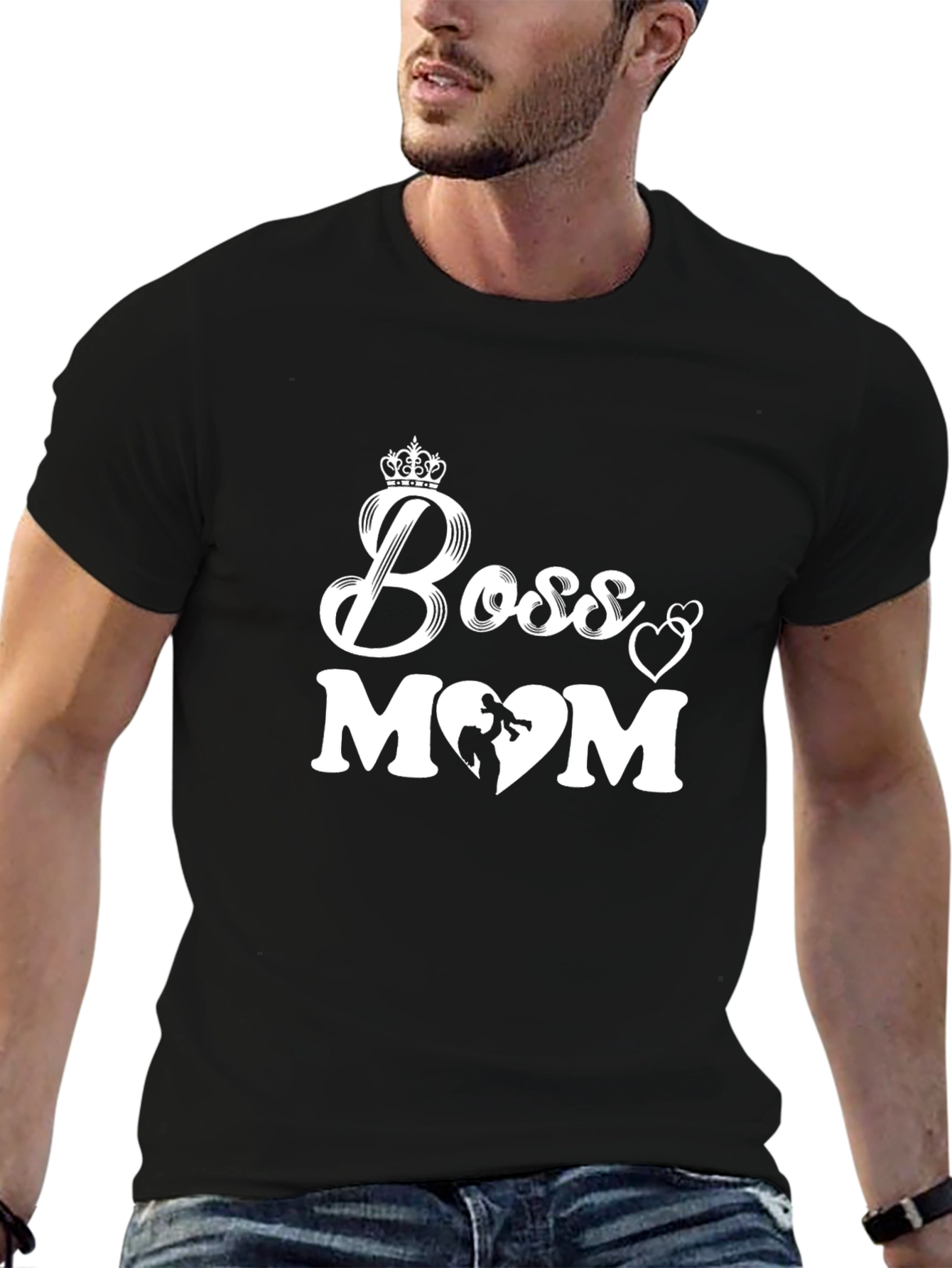 Boss Mom Graphic Tee - Trendy Mothers Day T-Shirt