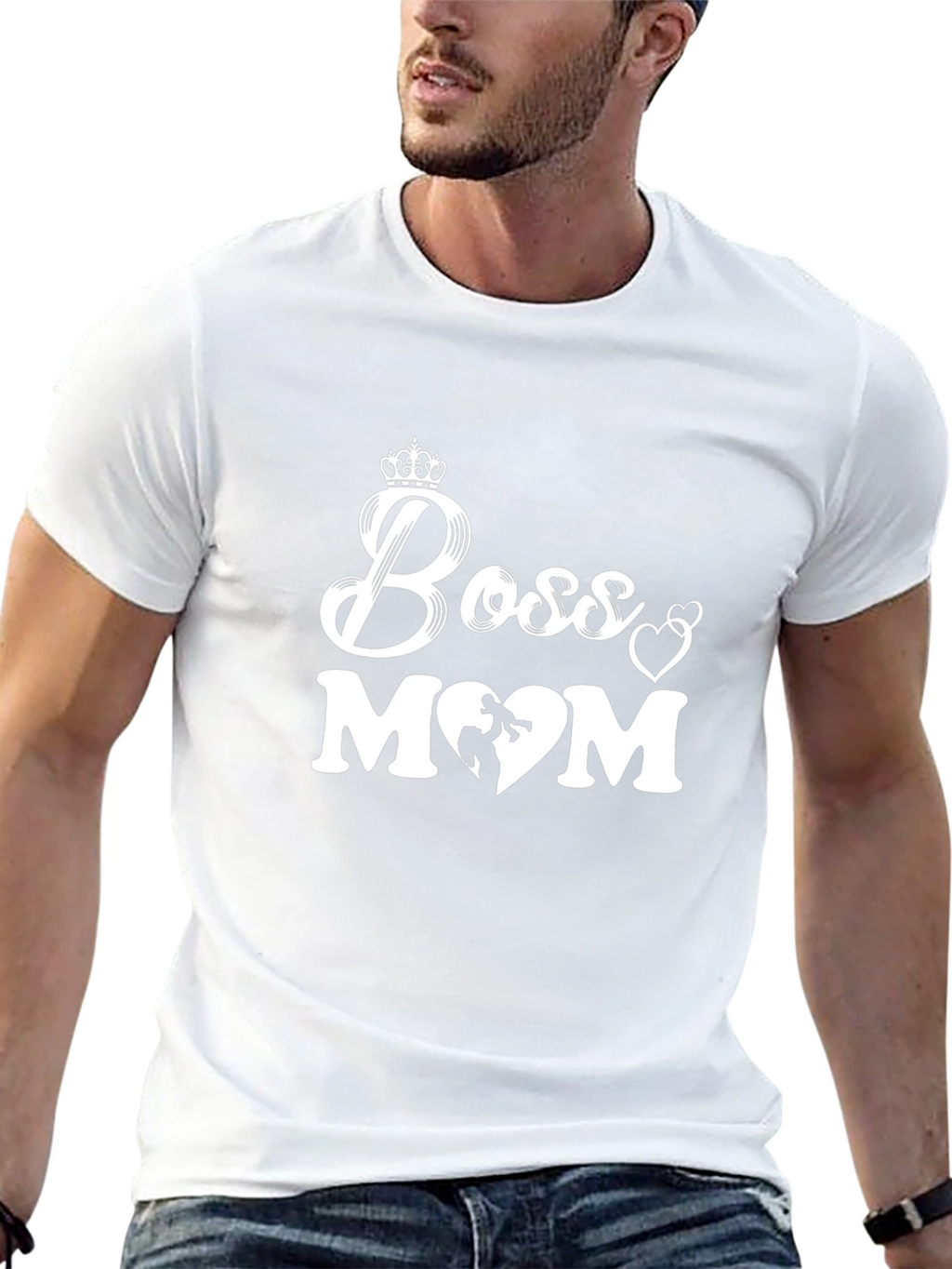 Boss Mom Graphic Tee - Trendy Mothers Day T-Shirt