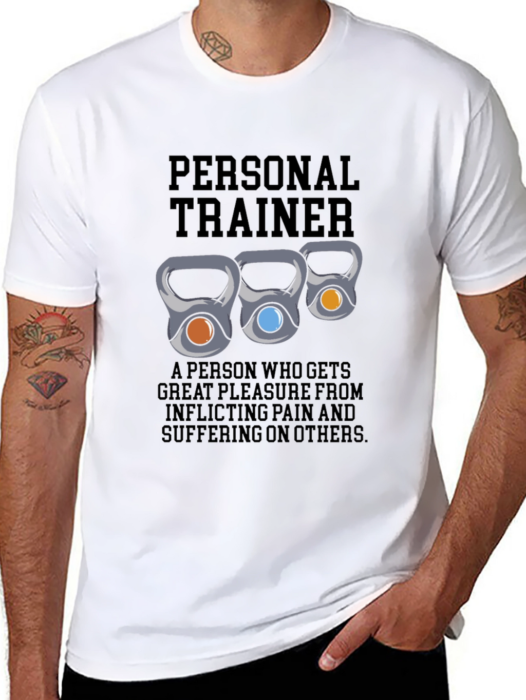 Personal Trainer Kettlebell Graphic T-Shirt