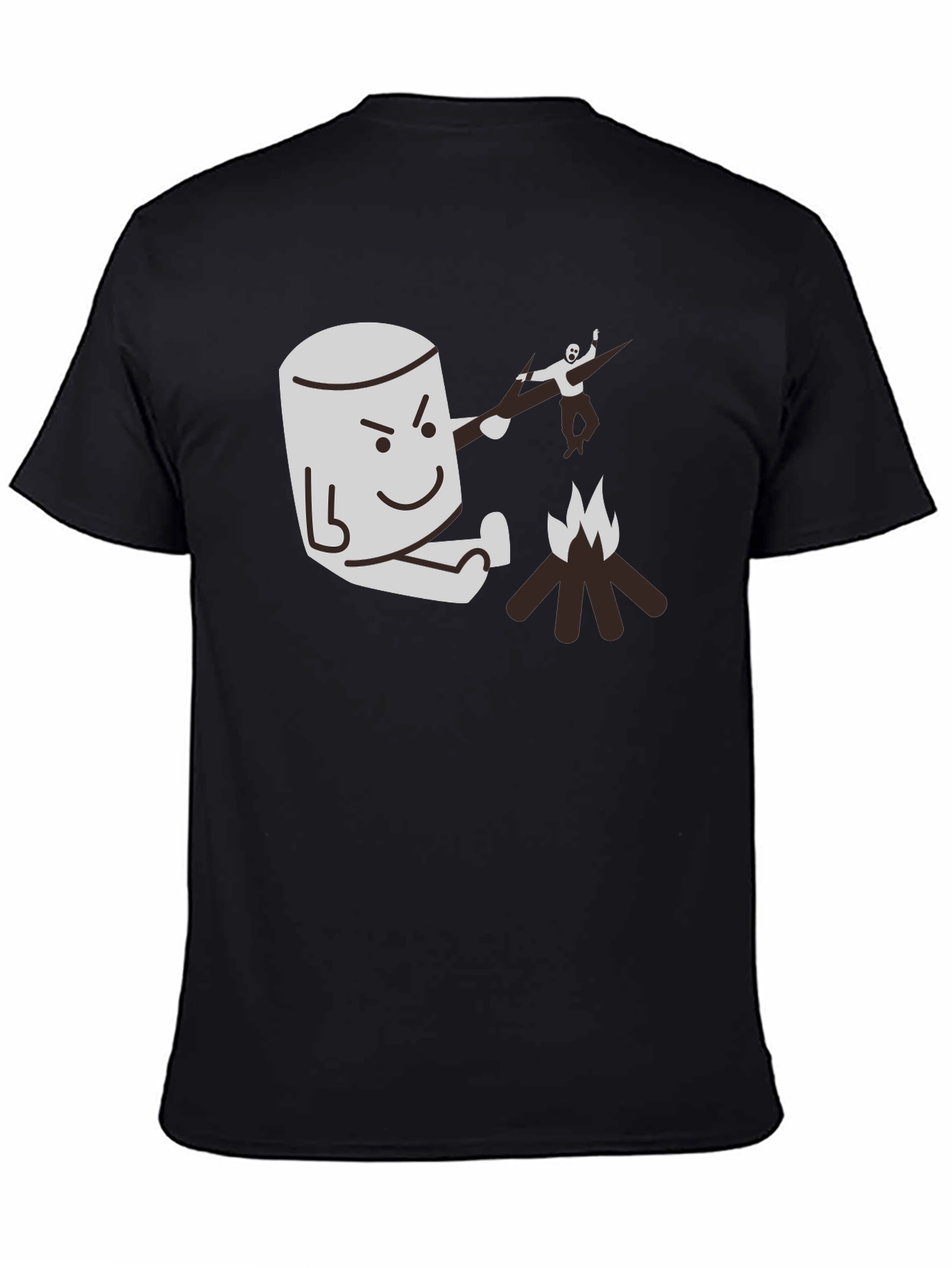 Marshmallow Roasting Revenge Graphic Tee - Funny Camping T-Shirt