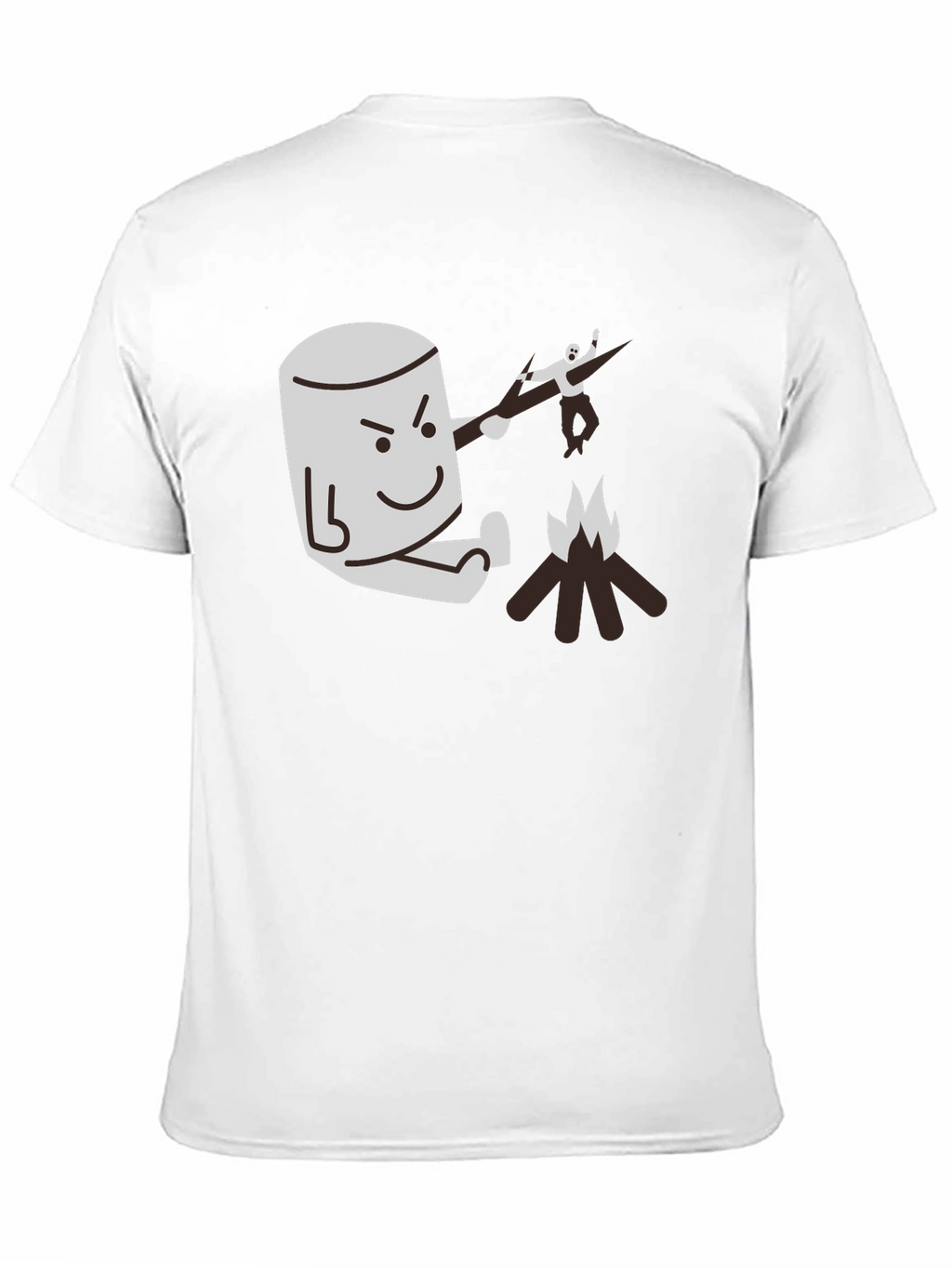 Marshmallow Roasting Revenge Graphic Tee - Funny Camping T-Shirt