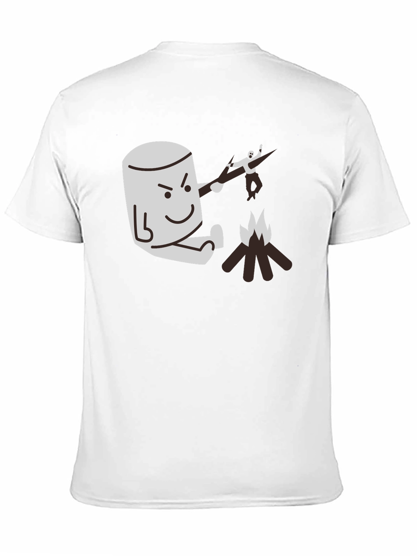 Marshmallow Roasting Revenge Graphic Tee - Funny Camping T-Shirt