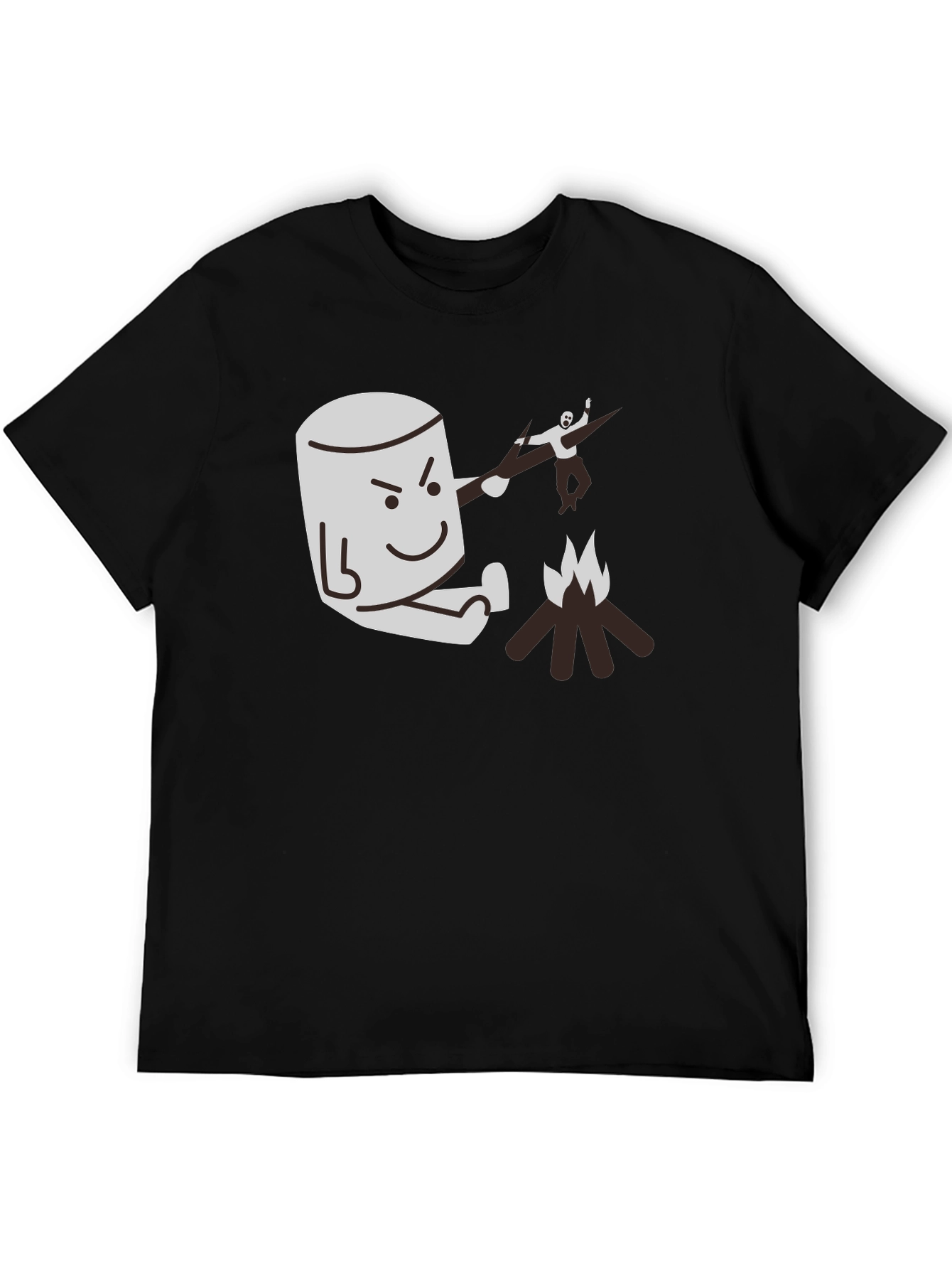 Marshmallow Roasting Revenge Graphic Tee - Funny Camping T-Shirt